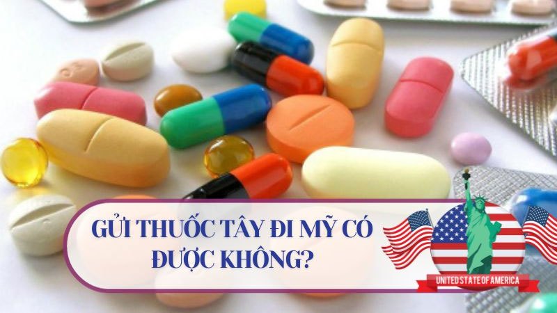 Cách thức và cước phí gửi thuốc tây đi Mỹ qua bưu điện VNpost