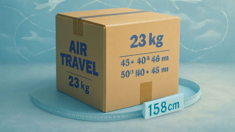 Kích thước thùng ký gửi máy bay đi Mỹ theo quy định mới nhất