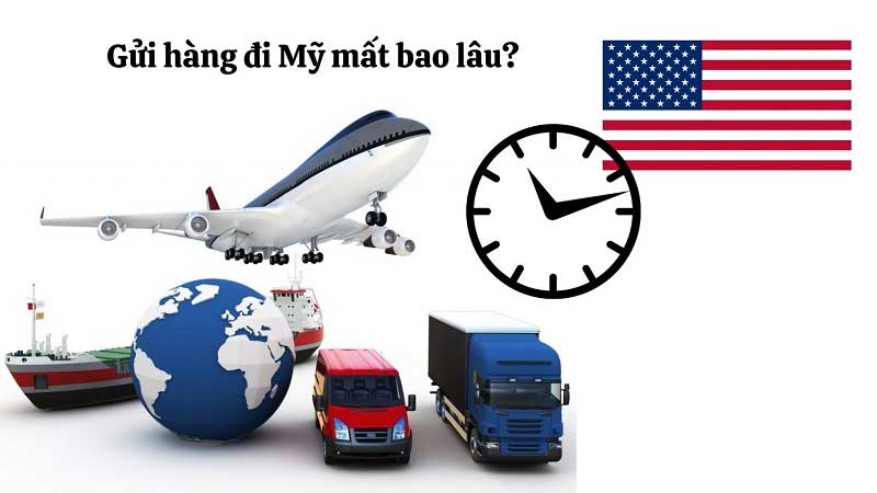 Thời gian gửi hàng đi mỹ.