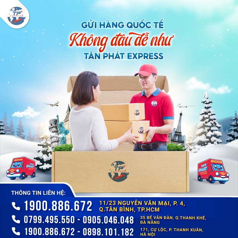 Gửi quà Tết đi Mỹ và gửi quà Noel đi Mỹ