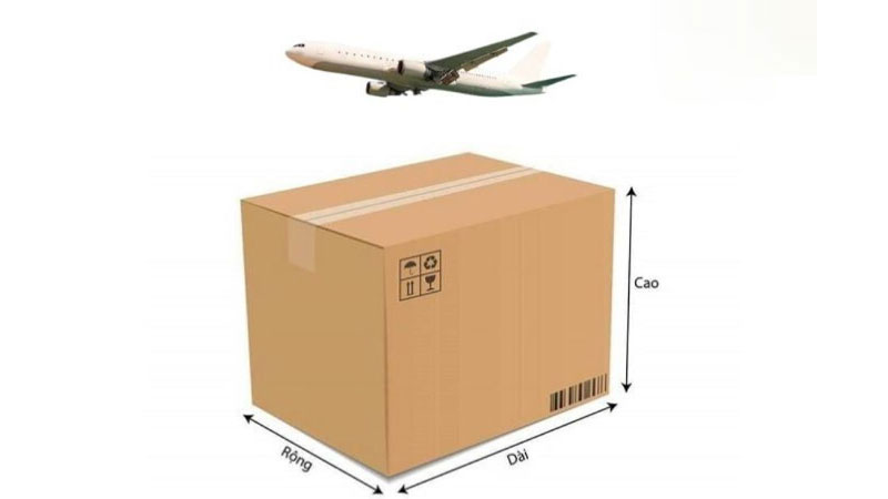 Kích thước đóng thùng đi máy bay chuẩn thông dụng