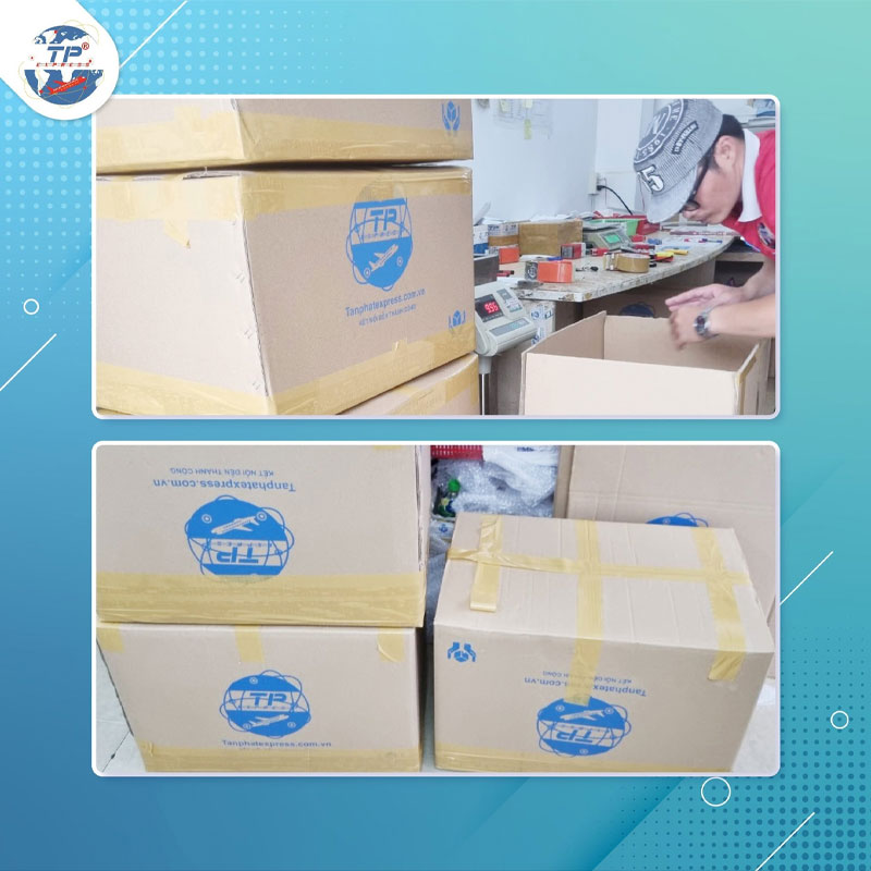 Lựa chọn thùng carton đóng gói.